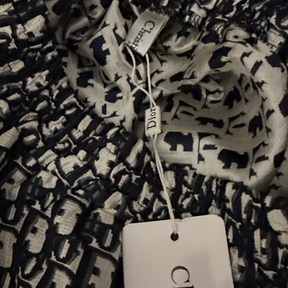 Dior Navy and Cream Monogram Skirt - Picture 3 of 8